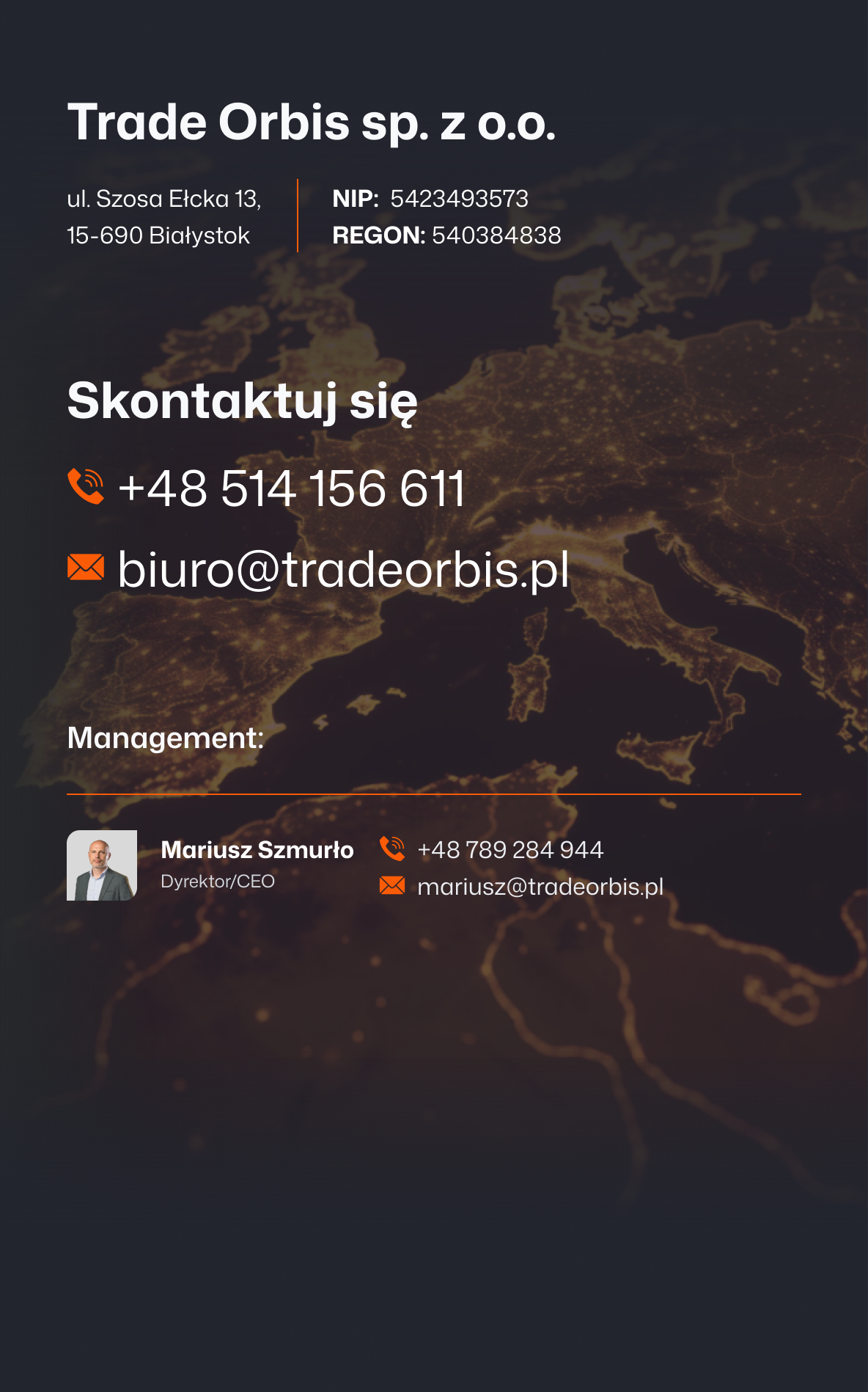 Trade Orbis kontakt